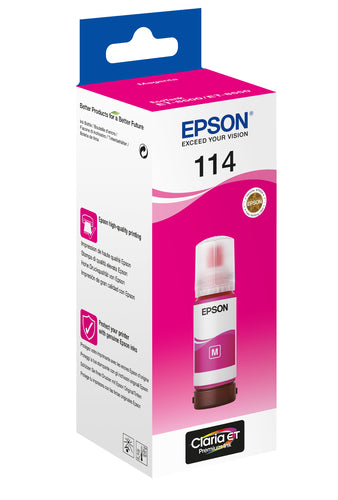 Epson 114 EcoTank ink cartridge 1 pc(s) Original Standard Yield Magenta Epson 114 EcoTank ink cartridge 1 pc(s) Original Standard Yield Magenta